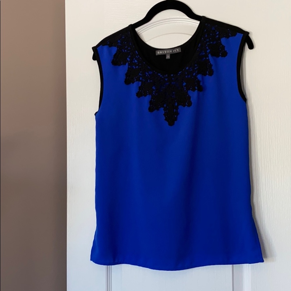 Blue and black sleeveless Brixon Ivy shirt